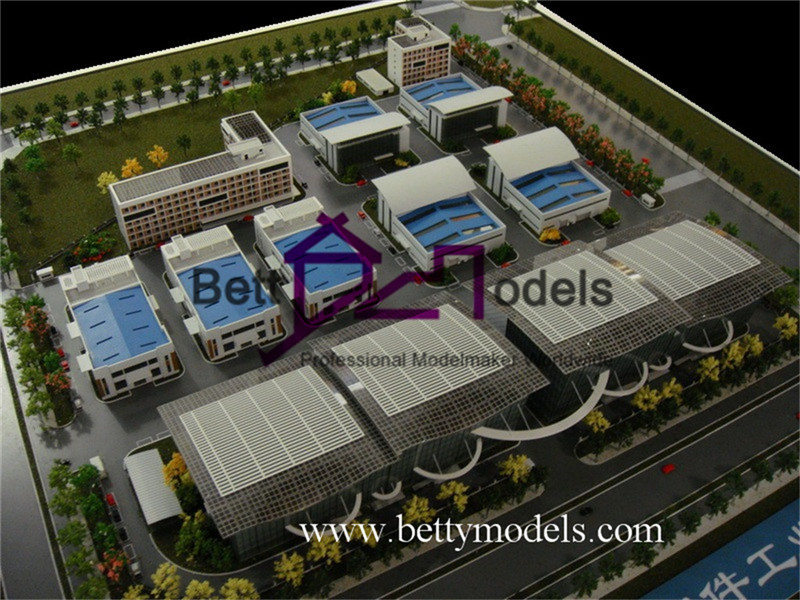 インド工場の建築模型