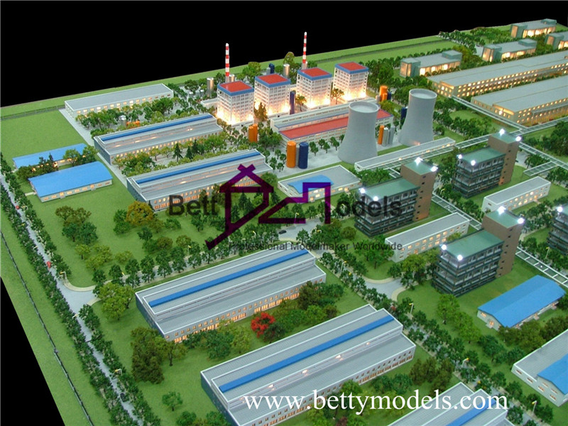 建築用電力工場模型
