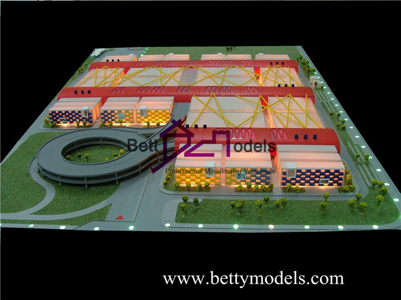 工場建築模型