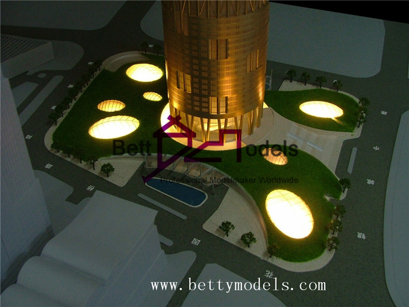 上海タワーの模型